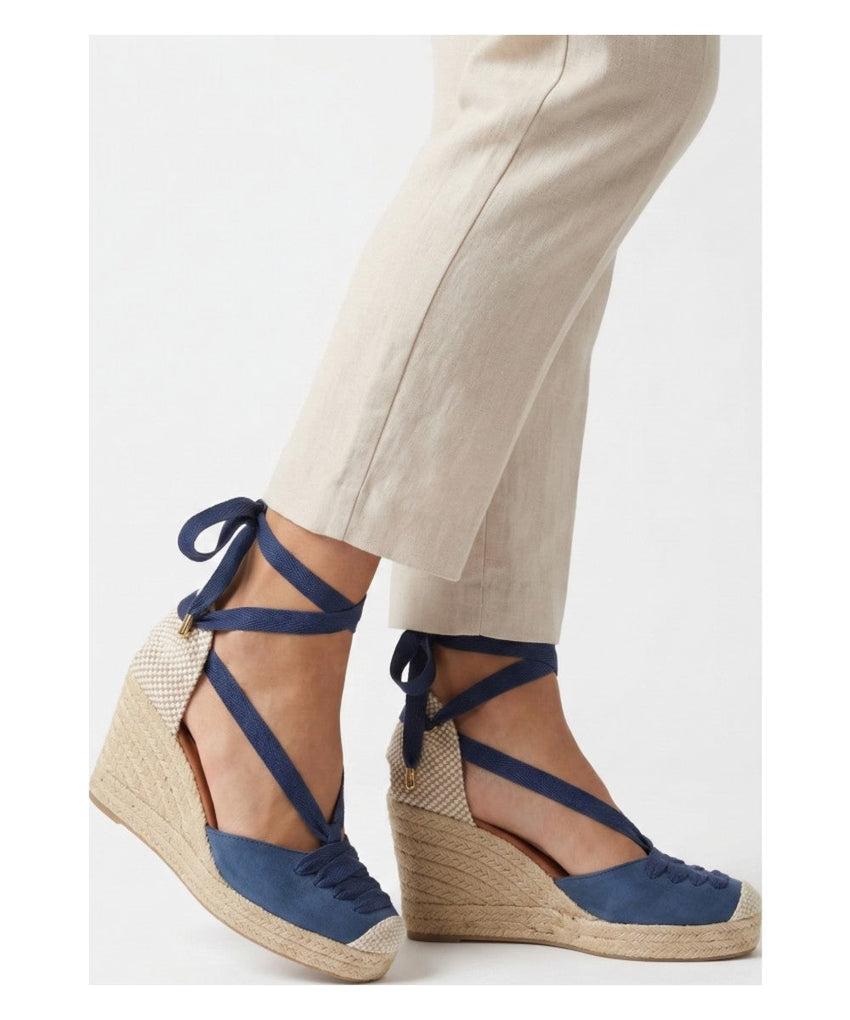 Jimena High Laces French Blue Laced