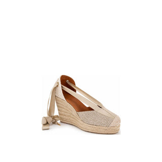 Jimena High Laces Gold Woven Lace-Up - Glamourous Grace