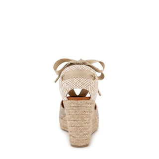 Jimena High Laces Gold Woven Lace-Up - Glamourous Grace
