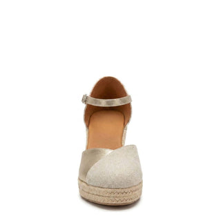 Jimena High Strap Gold-Linen - Glamourous Grace