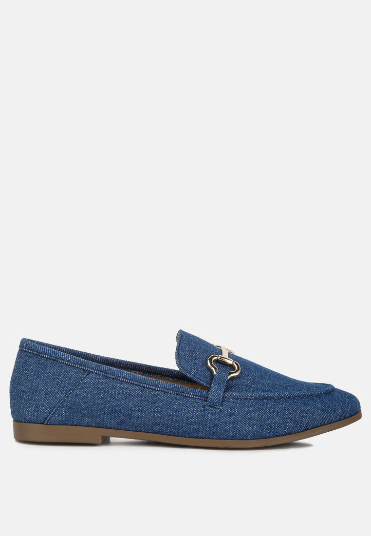 Jiro Horsebit Detail Flat Loafers - Glamourous Grace