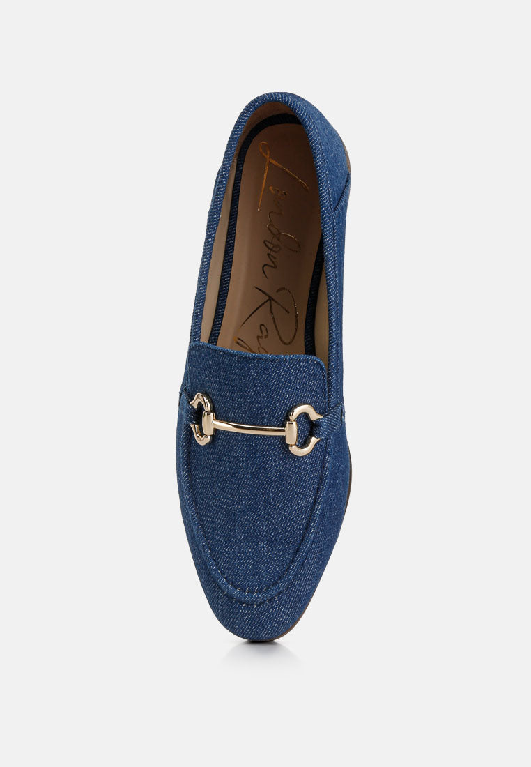 Jiro Horsebit Detail Flat Loafers - Glamourous Grace