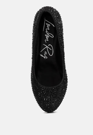 Jolly Exquisite Rhinestone-Embellished Stiletto Pumps - Glamourous Grace