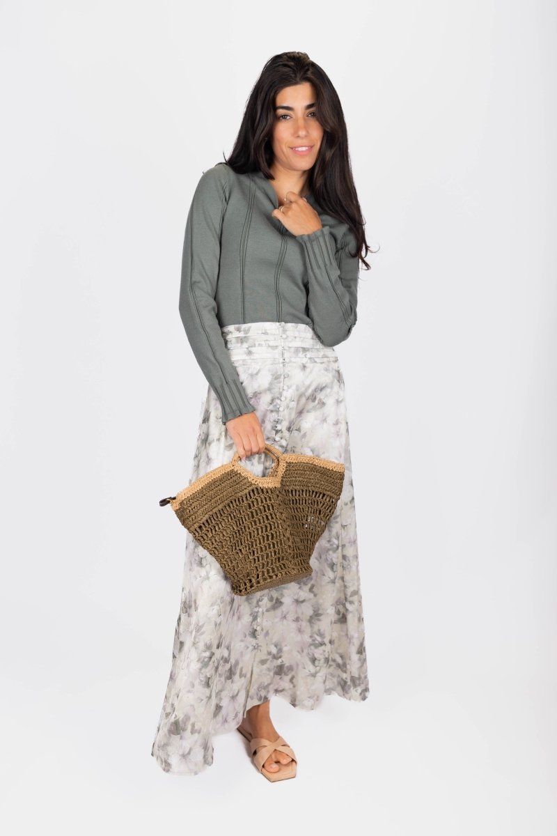 Josephine Skirt (Sage Green) - Glamourous Grace