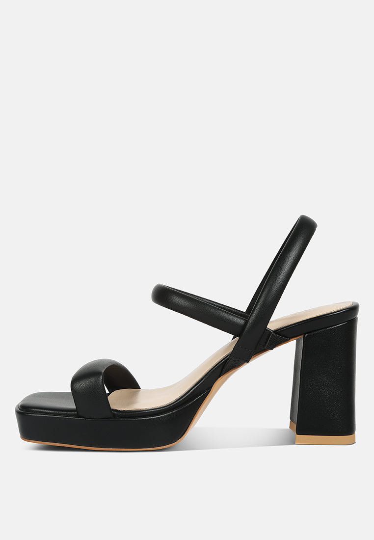Joslyn Slingback Block Heel Sandals - Glamourous Grace