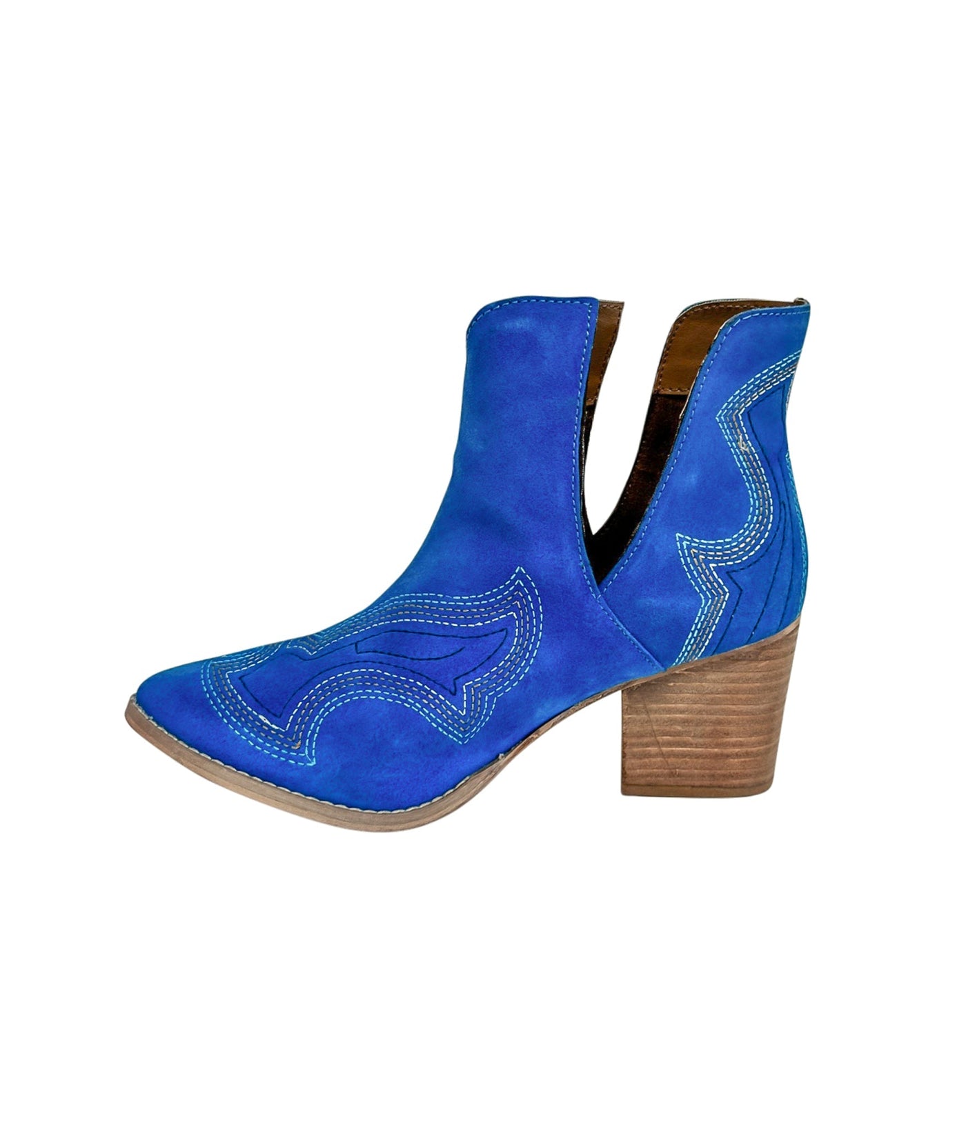 Journee Ankle Boots in Blue - Glamourous Grace