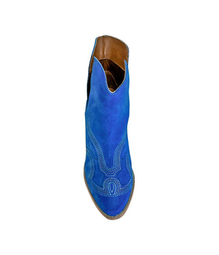 Journee Ankle Boots in Blue - Glamourous Grace