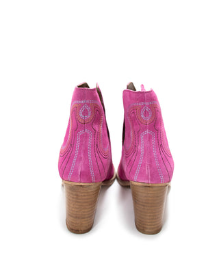 Journee Ankle Boots in Magenta - Glamourous Grace