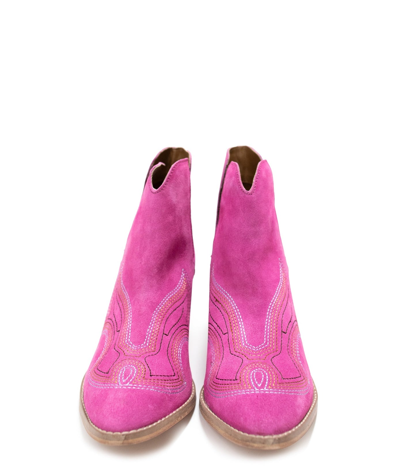 Journee Ankle Boots in Magenta - Glamourous Grace