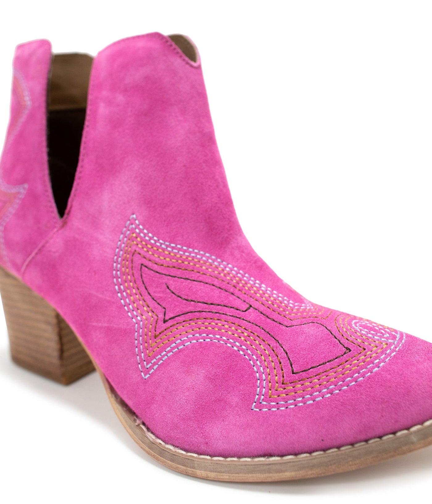 Journee Ankle Boots in Magenta - Glamourous Grace