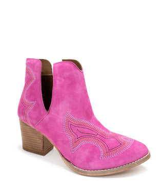 Journee Ankle Boots in Magenta - Glamourous Grace