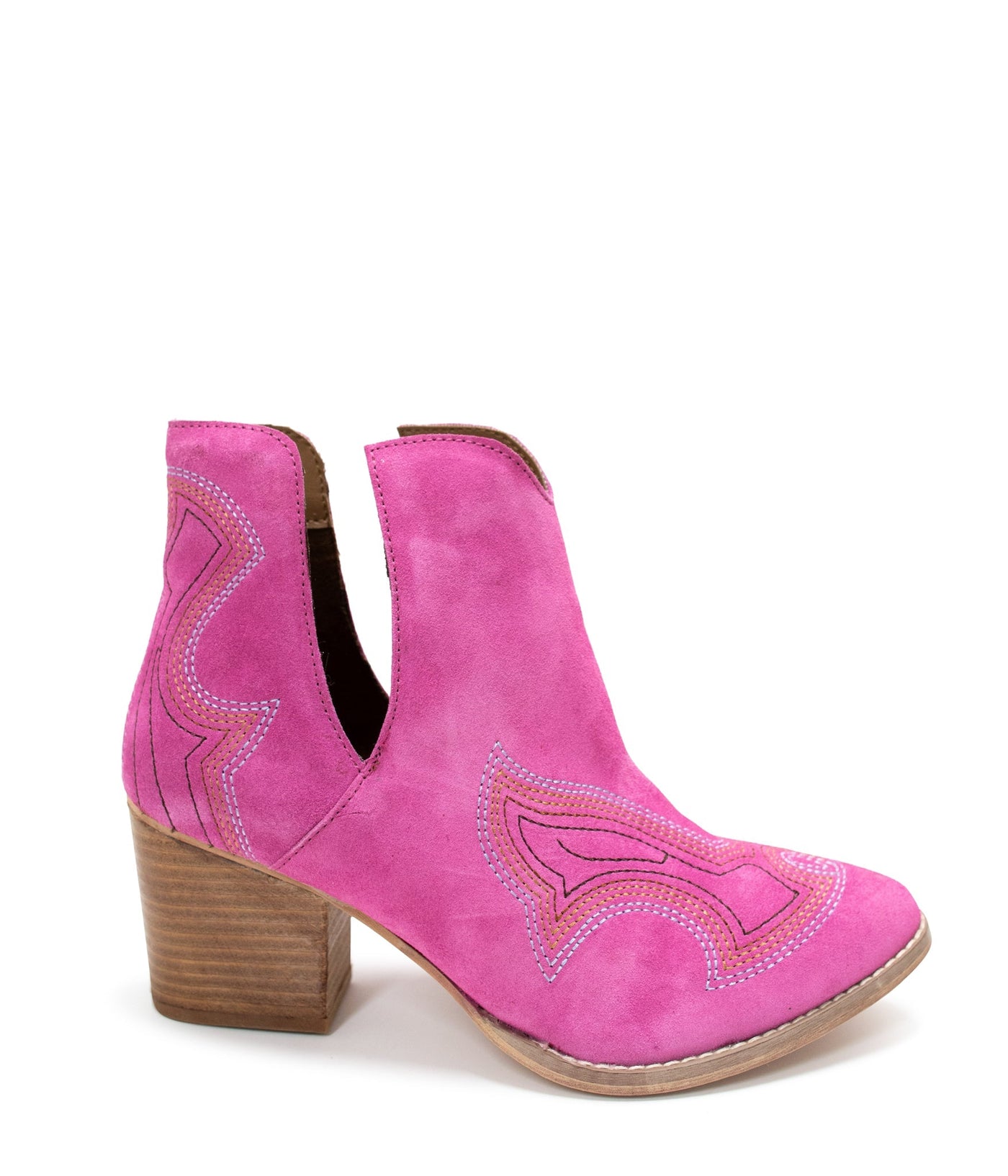 Journee Ankle Boots in Magenta - Glamourous Grace