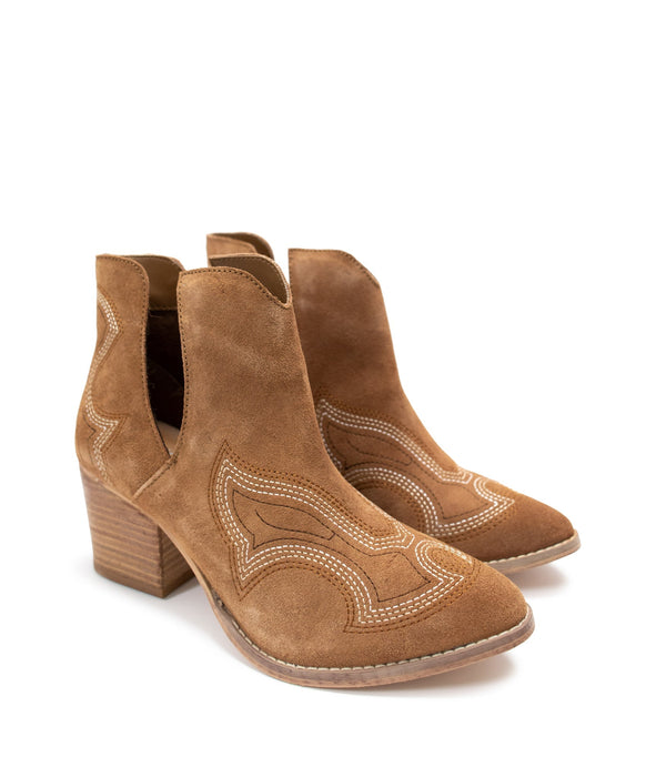 Journee Ankle Boots in Tan - Glamourous Grace