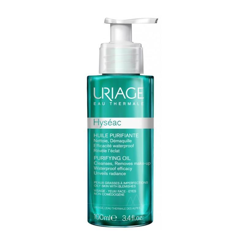 Uriage Hyseac Purifying Cleansing Oil for Oily Skin - Gentle Makeup Remover, 3.38 fl oz - Glamourous Grace