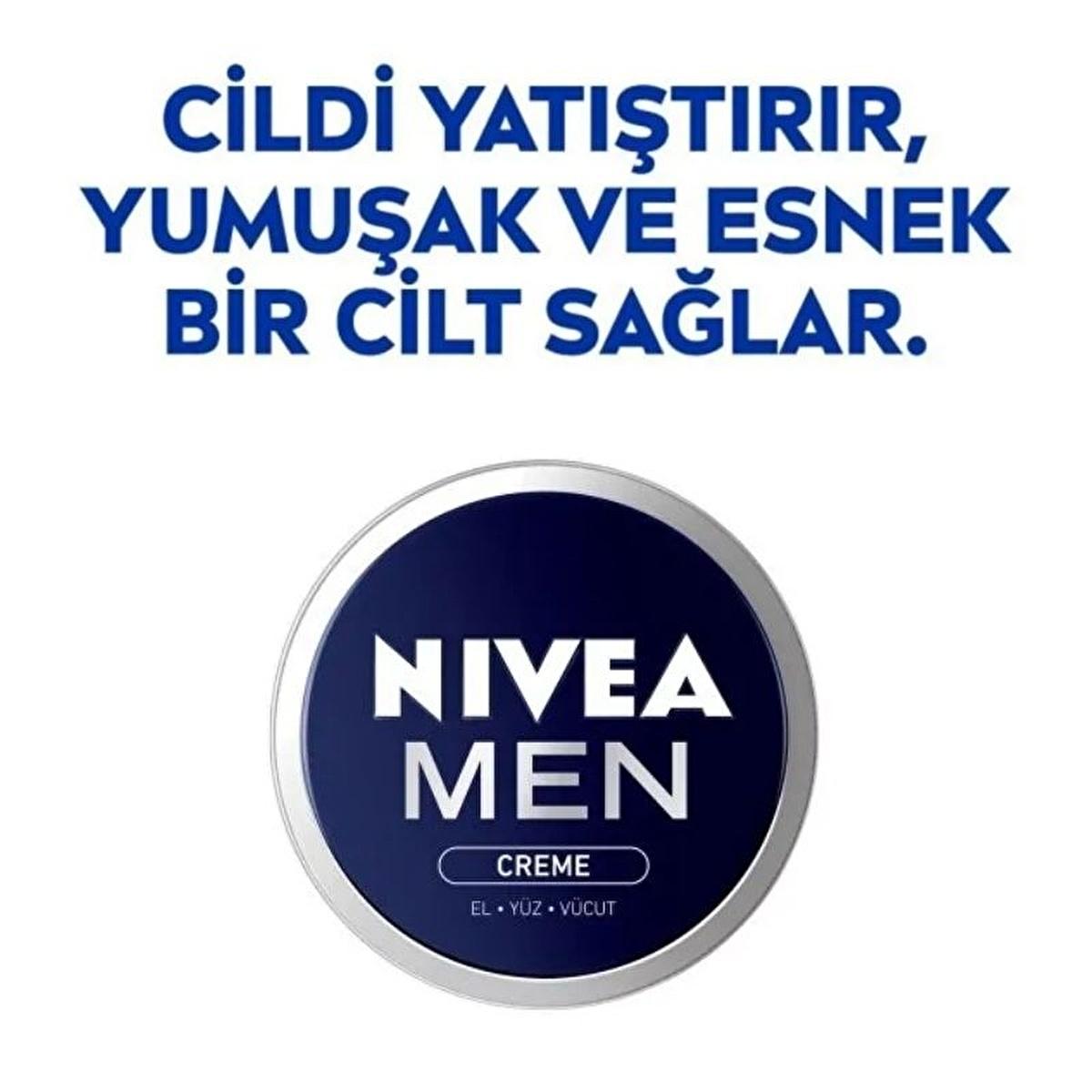 Nivea Men Intensive Moisturizing Cream - Hydrating Face, Body & Hand Cream for Dry Skin - Non-Greasy Formula, All-Day Moisture & Protection - Glamourous Grace