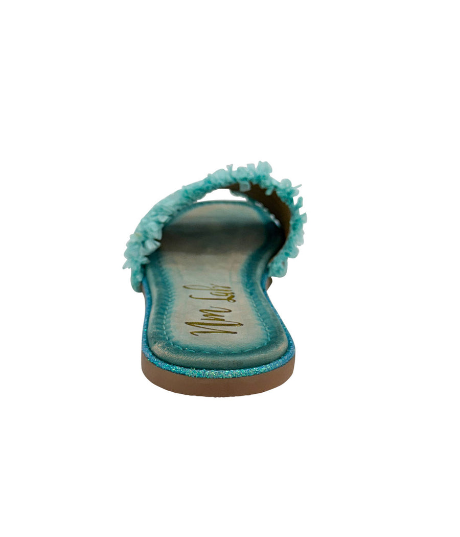 Juana Woven Sandals in Aqua Blue - Glamourous Grace