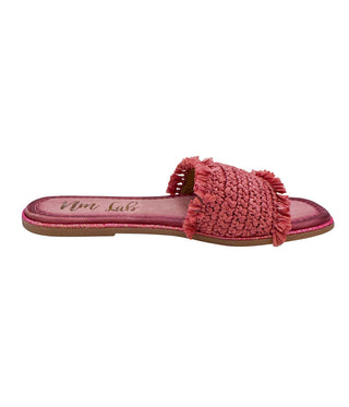 Juana Woven Sandals in Pink - Glamourous Grace