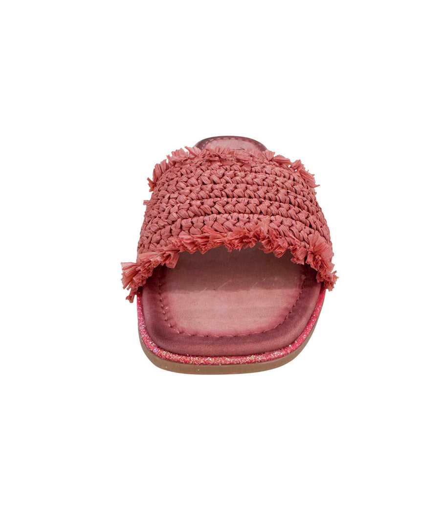 Juana Woven Sandals in Pink - Glamourous Grace