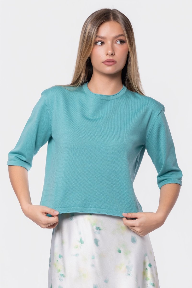 Jude Top (Light Teal Green) - Glamourous Grace
