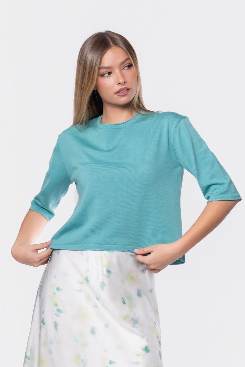Jude Top (Light Teal Green) - Glamourous Grace
