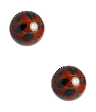 Judy Acrylic Ball Stud - 18k Gold Plated - Glamourous Grace