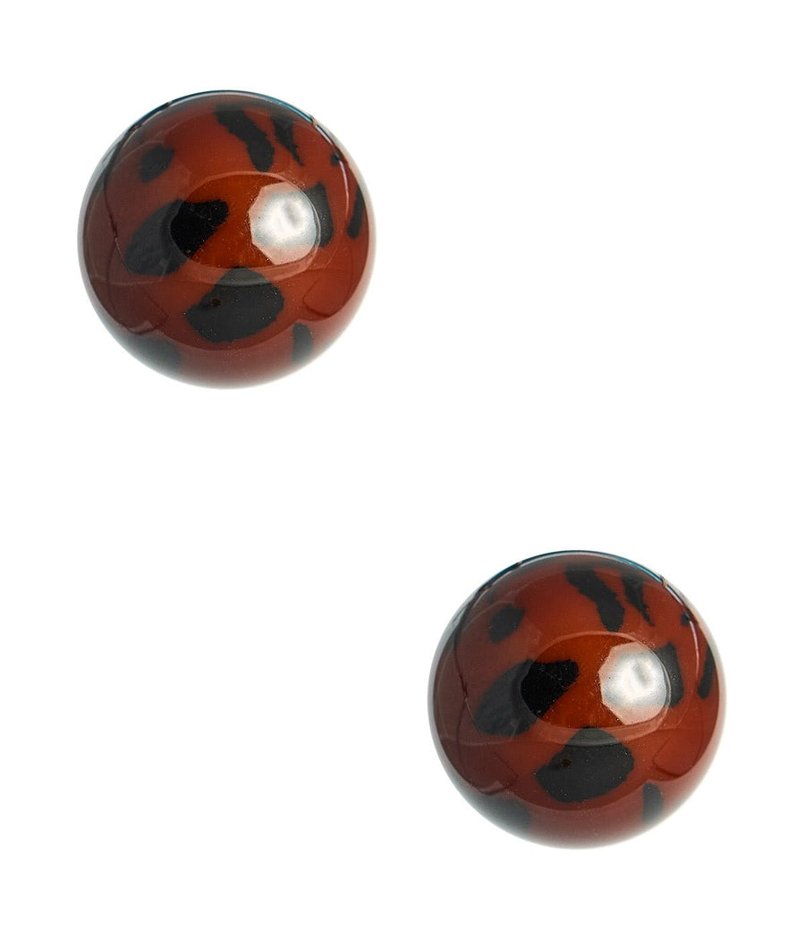 Judy Acrylic Ball Stud - 18k Gold Plated - Glamourous Grace