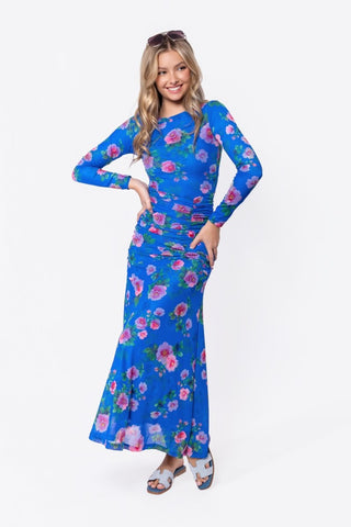 Juliana Dress (Blue/Pink)