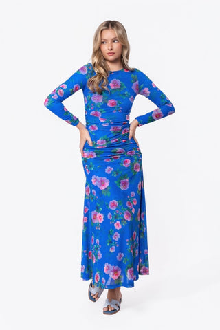 Juliana Dress (Blue/Pink)