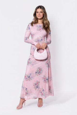 Juliana Dress (Pink Flower)