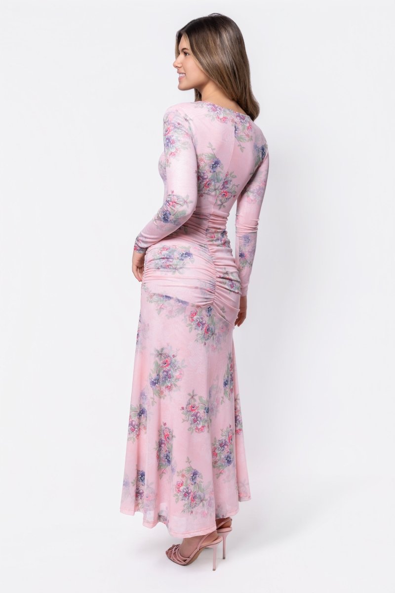 Juliana Dress (Pink Flower) - Glamourous Grace