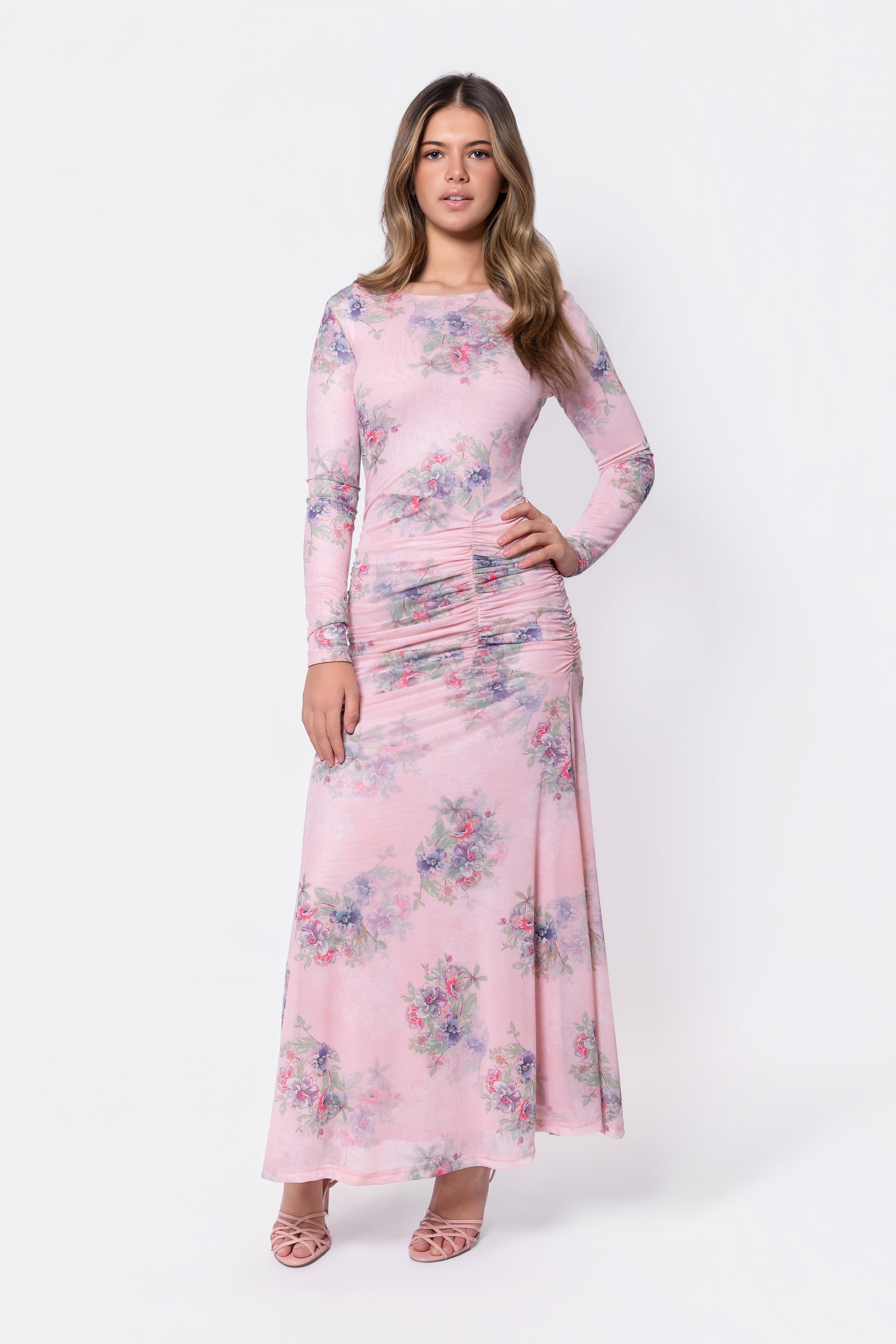 Juliana Dress (Pink Flower) - Glamourous Grace