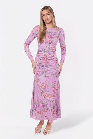 Juliana Dress (Pink/Green)