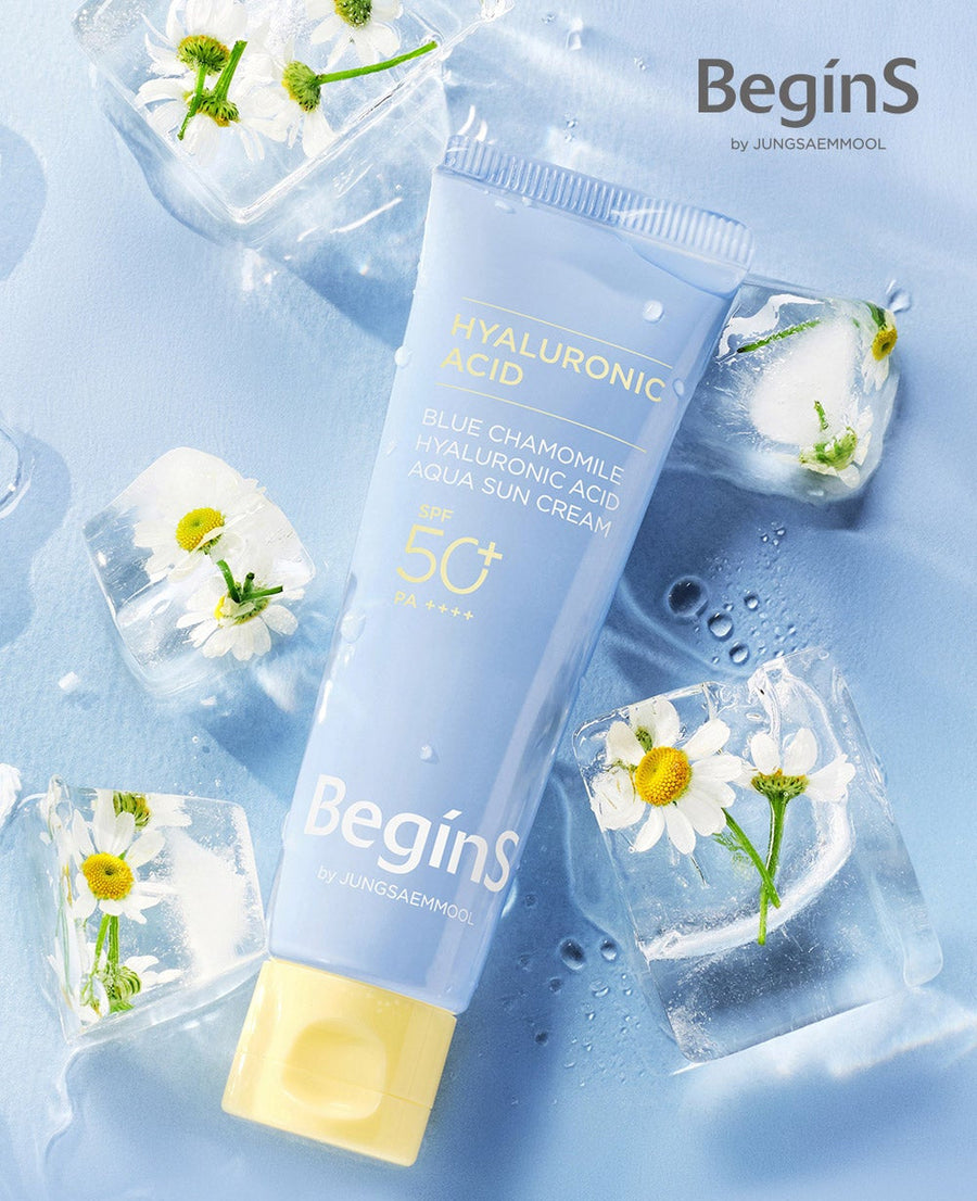 JUNGSAEMMOOL Blue Chamomile Hyaluronic Acid Aqua Sun Cream SPF 50+ PA++++ 50ml