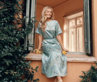 Juniper Dress (Green Flower)