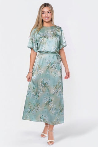 Juniper Dress (Green Flower)