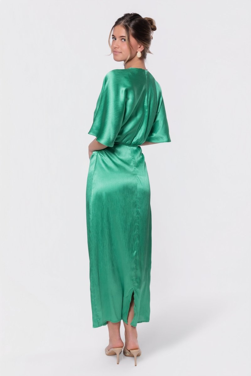 Juniper Dress (Green Solid) - Glamourous Grace
