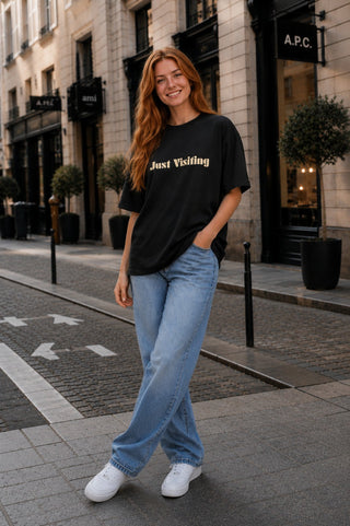 Just Visiting Because None Of Us Live Here Forever T-Shirt