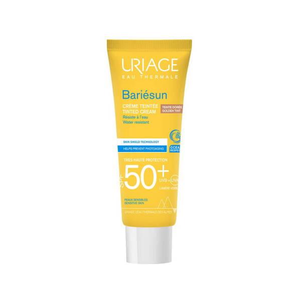 Uriage Bariesun Golden Tinted Sunscreen SPF 50+ - Anti-Aging Sun Protection for Sensitive Skin - Broad Spectrum UVA/UVB Defense, Non-Comedogenic, 1.69 fl oz - Glamourous Grace