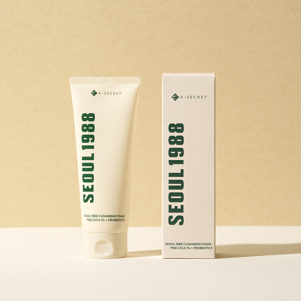 K-SECRET SEOUL 1988 Cleansing Foam : Pine Cica 1% + Probiotics 150ml - Glamourous Grace
