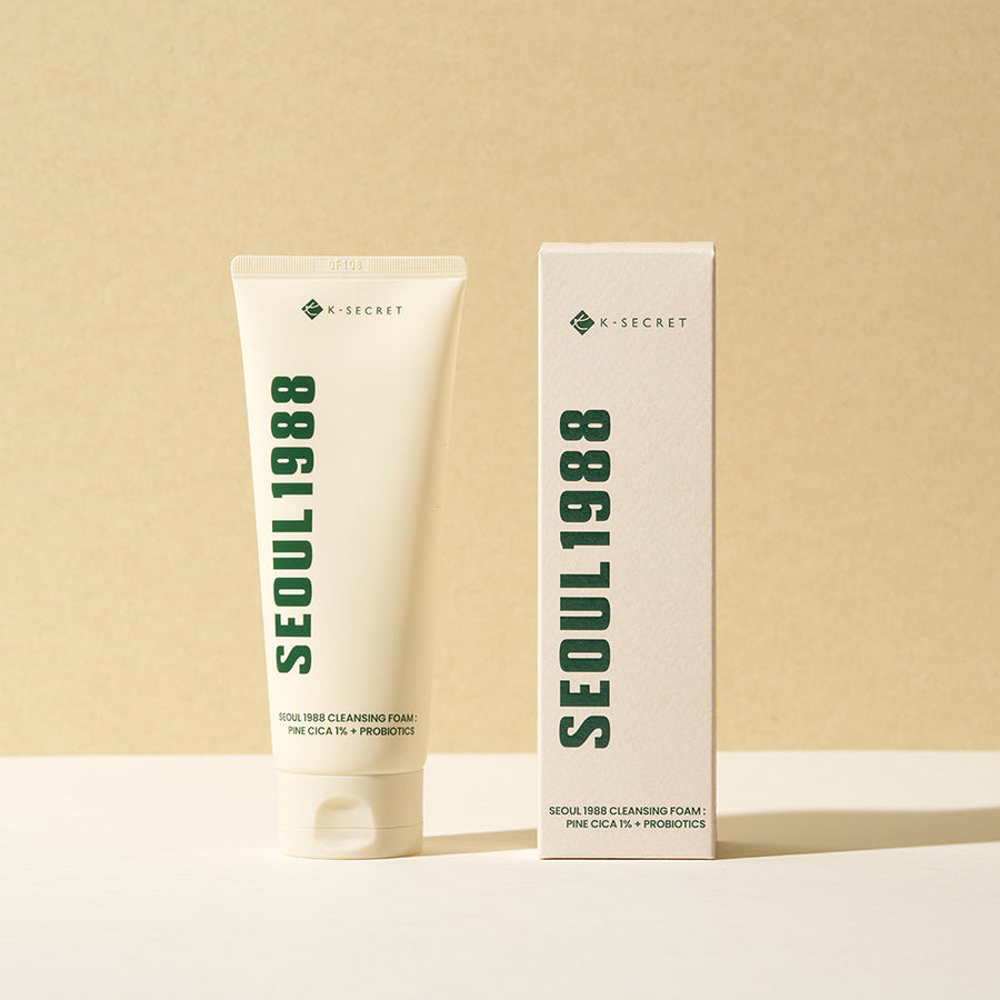 K-SECRET SEOUL 1988 Cleansing Foam : Pine Cica 1% + Probiotics 150ml - Glamourous Grace