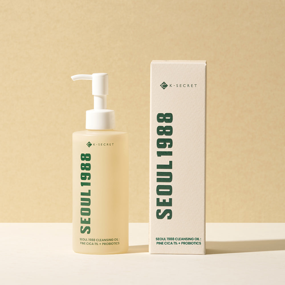 K-SECRET SEOUL 1988 Cleansing Oil : Pine Cica 1% + Probiotics 200ml - Glamourous Grace