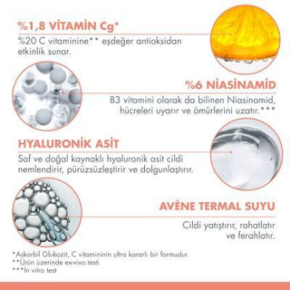 Avene Vitamin C Face Cream - Anti-aging Moisturizing Cream for Sensitive Skin, 1.69 fl oz
