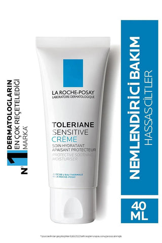 La Roche Posay Toleriane Sensitive Prebiotic Moisturizing Cream - Fragrance-Free, 48hr Hydration for Sensitive Skin - Glamourous Grace