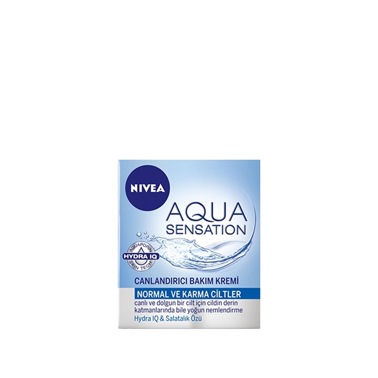 Nivea Aqua Sensation Revitalizing Face Cream 50ml - Hydrating & Refreshing Skincare - Glamourous Grace