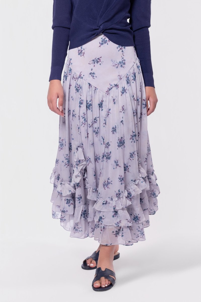 Kalina Skirt (Lavender/Teal) - Glamourous Grace