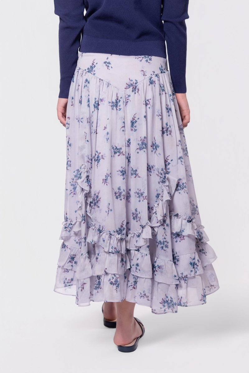 Kalina Skirt (Lavender/Teal) - Glamourous Grace