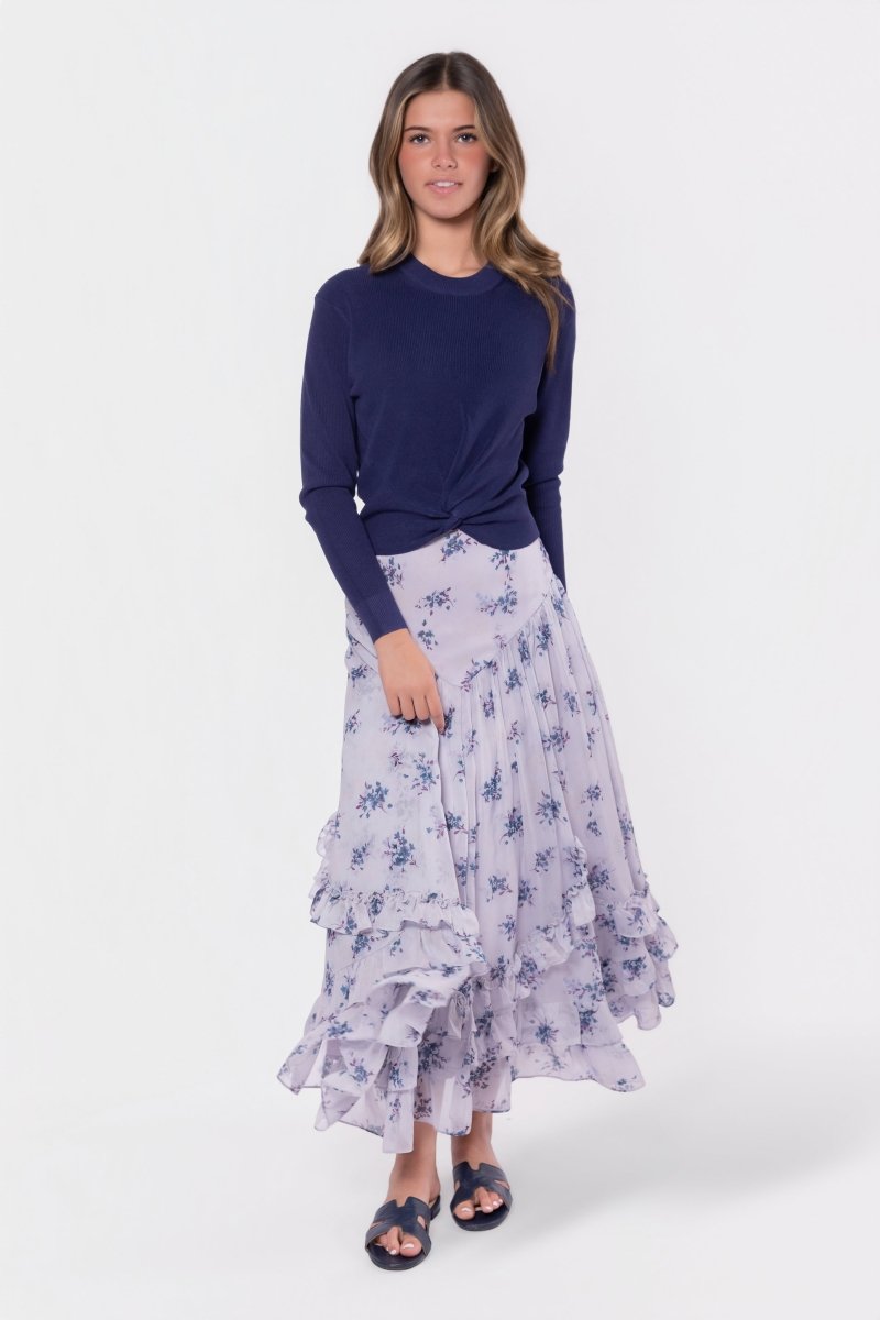 Kalina Skirt (Lavender/Teal) - Glamourous Grace