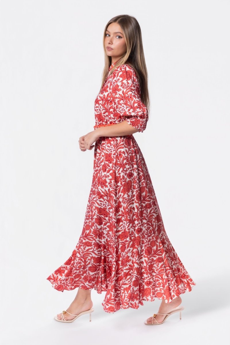 Karen Dress (White/Pink) - Glamourous Grace