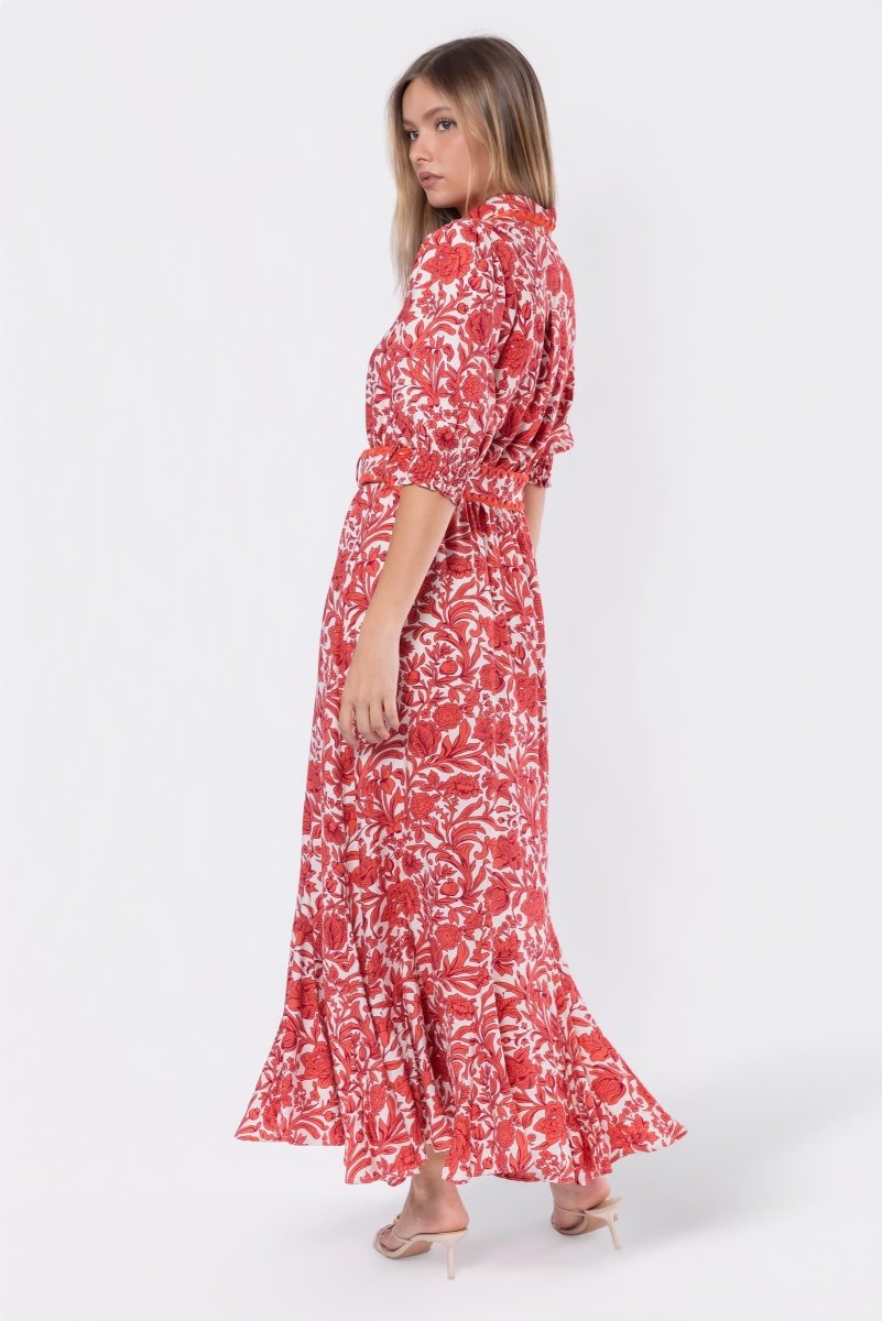 Karen Dress (White/Pink) - Glamourous Grace