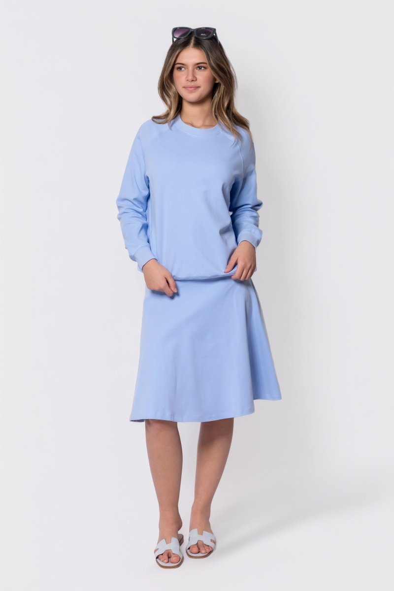 Karla Skirt 23" (Sky Blue) - Glamourous Grace